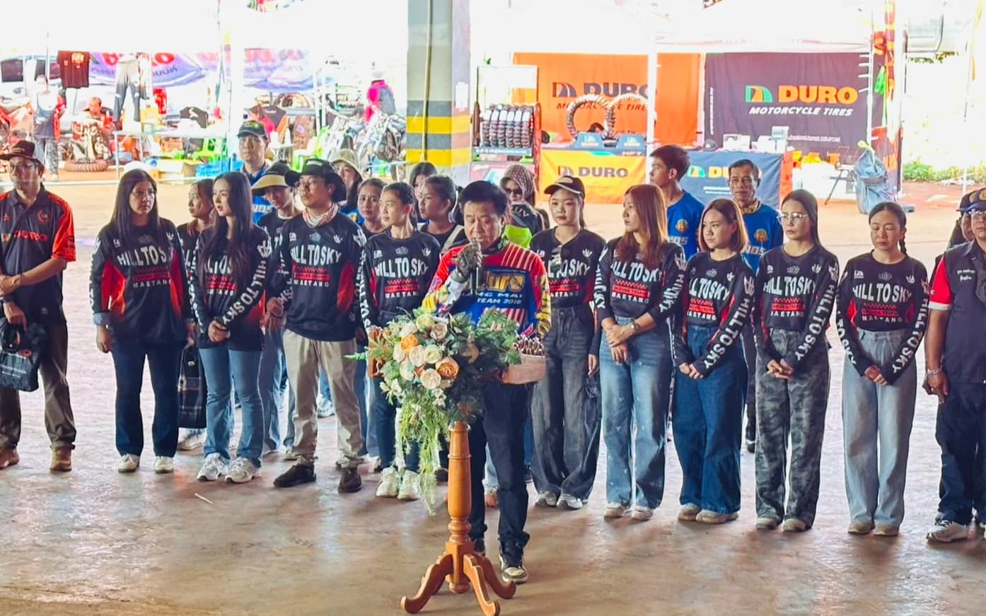 พิธีเปิดการแข่งขันรถจักรยานยนต์วิบากเอนดูโร่ “Hill to Sky Enduro Maetang 2026